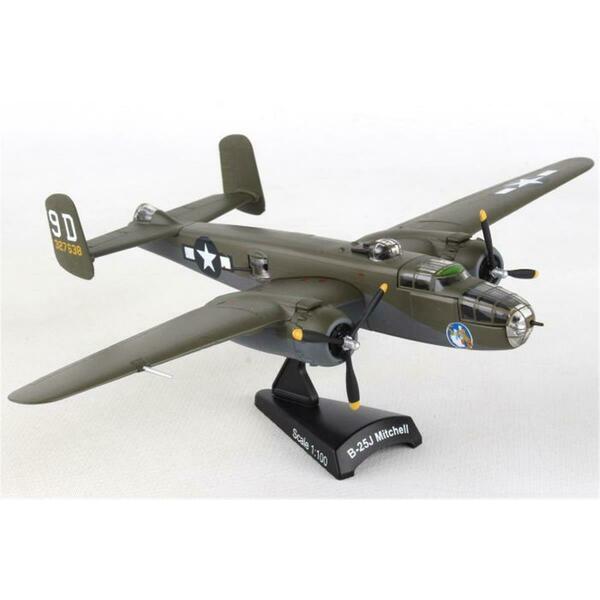 Postage Stamp Planes B25J 1-100 Briefing Time Diecast Airplane Model PO84356